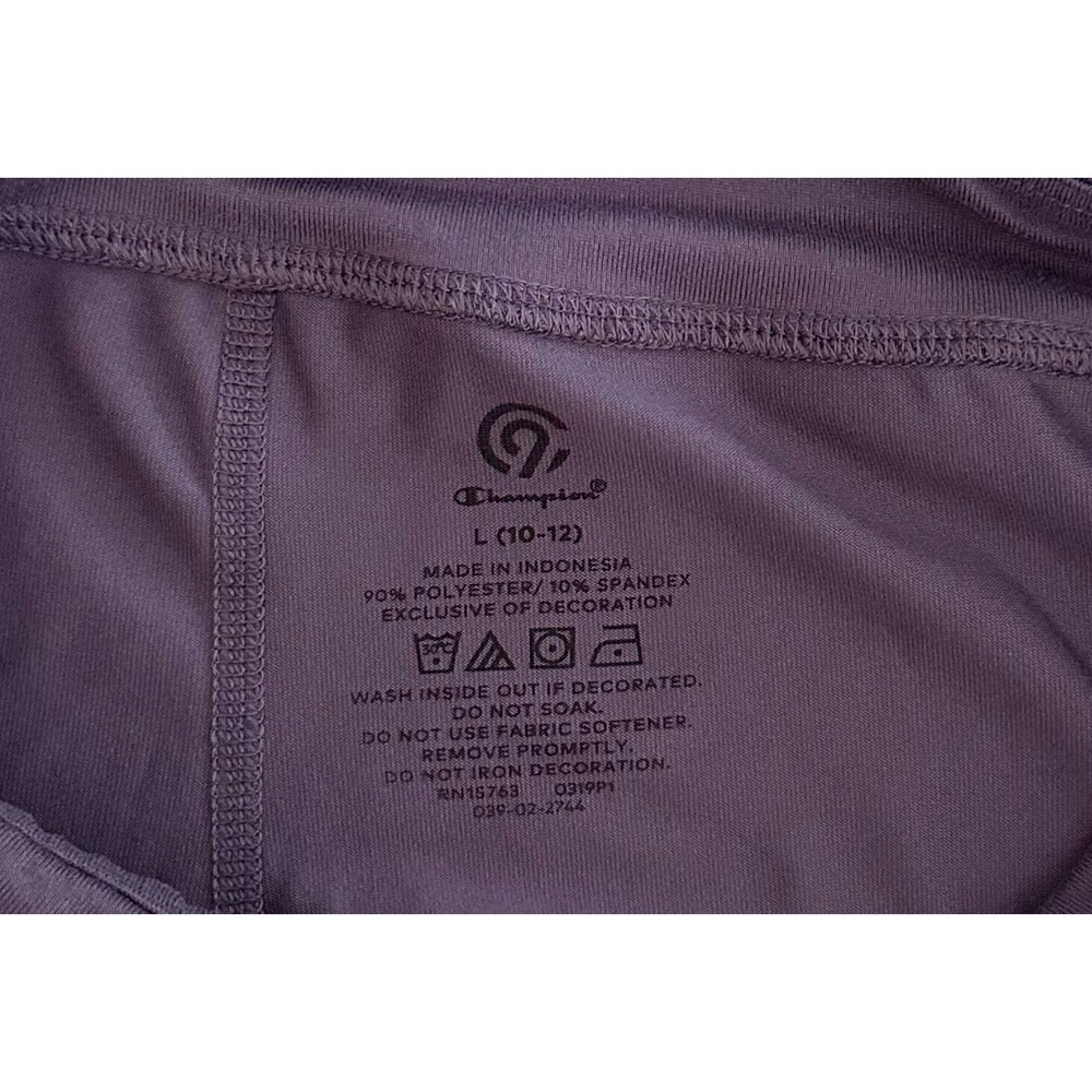 Champion C9 Girls Purple Active Low-Rise Leggings Size Large - Picture 3 of 6